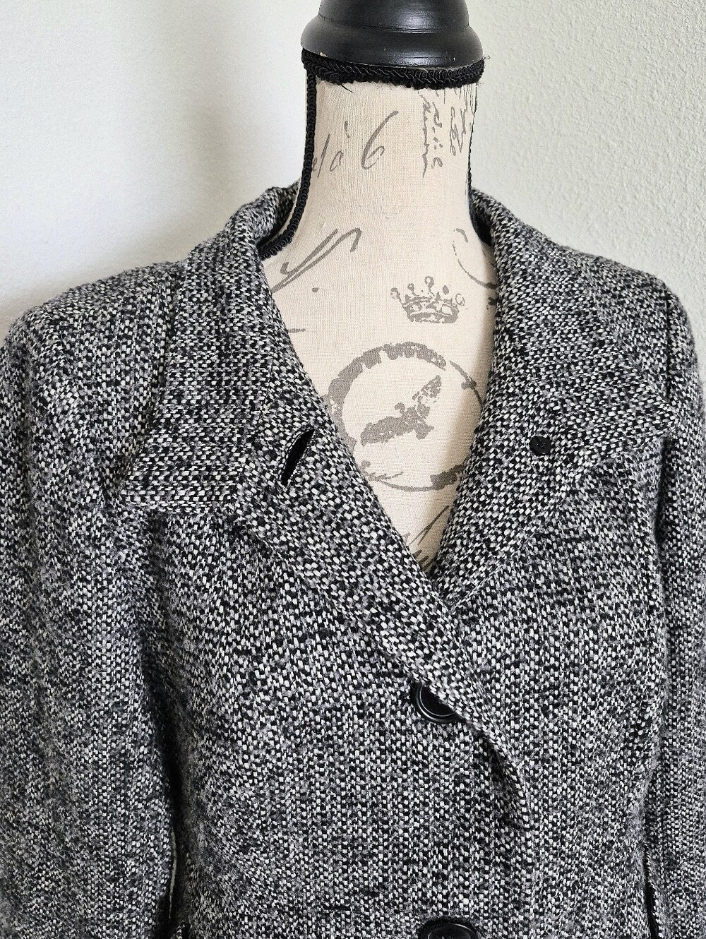 J. Crew B&W Tweed Peacoat, 10 - Picture 13 of 15